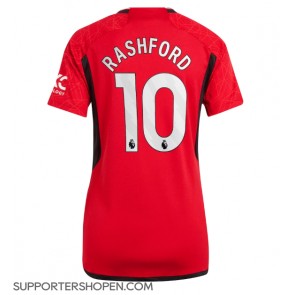 Manchester United Marcus Rashford #10 Hemma Matchtröja Dam 2023-24 Kortärmad